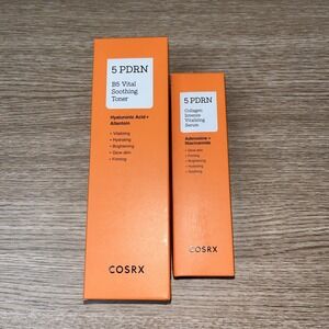 COSRX 5 PDRN B5 Vital Soothing Toner Collagen Intense Vitalizing Serum Set Lot